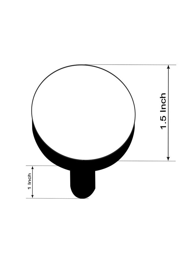 Allied Stainless Steel Round Knob | Suitable for Cabinet, Drawer | Pack of 4, Brass Antique | 1.5" Round - Image 3